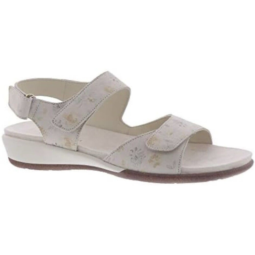 Easy Spirit Hartwell Ivory Casual Open Toe Hook & Loop Sandal Women’s Size 7W